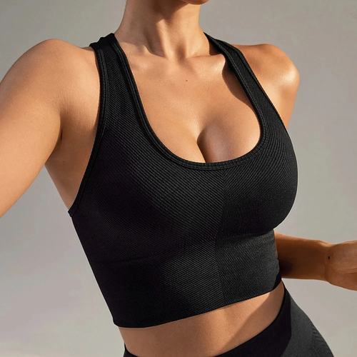 Seamless Sport Bras Gym Top High Intensity Underwear Running Training