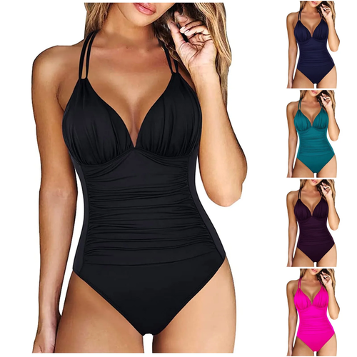 Useful Women'S One-Piece With Chest Pad Without Steel Bra Swimsuit